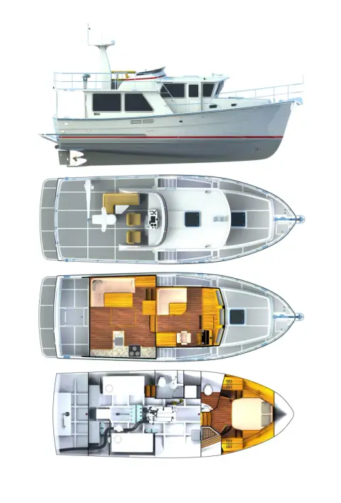 Official layout profile for the 2018 Helmsman 38E